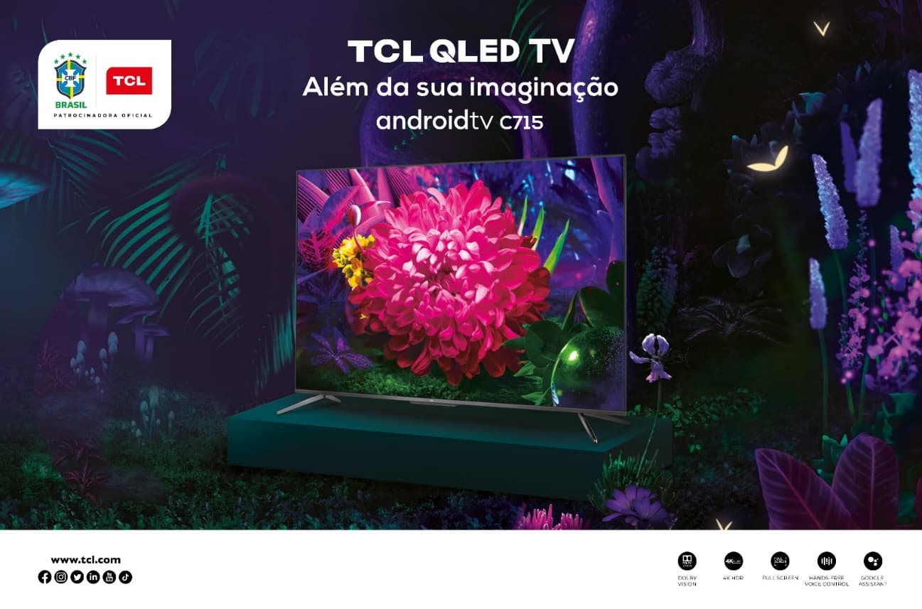 TCL apresenta TV C715, que integra a nova linha de produtos QLED para o mercado brasileiro